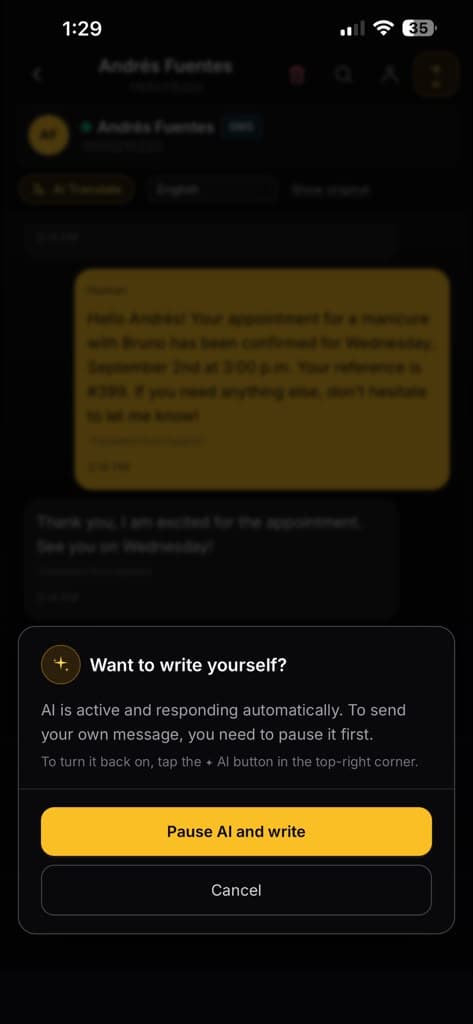 BeeAgent interface as an article visual reference